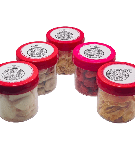 Freeze Dried Fruit Crisps Treats for Rabbits and Small Animals - Apples, Strawberries, Bananas, Pineapples, and Mangos