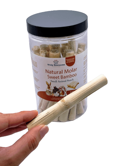 Sweet Dried Bamboo Sticks Chew Toy Treat For Rabbits, Hamsters, Guinea Pigs, Chinchillas and Small Rodents.
