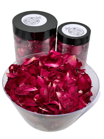 Premium Dried Rose Flower Forage Treat For Rabbit, Hamsters, Guinea Pigs, Chinchillas & Small Rodents