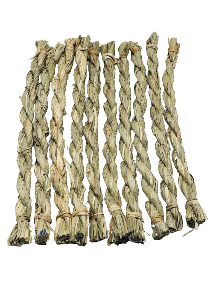 SeaGrass Chew Twists Sticks | Non-toxic Pet Snacks , Treat & Toys for Rabbits, Hamsters, Guinea Pigs, Chinchillas, Squirrels and Small Rodents