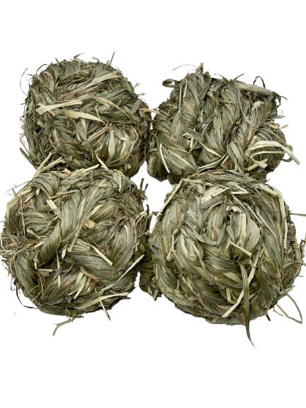Timothy Grass Balls and Chew Toy Treat For Rabbit, Hamsters, Guinea Pigs, Chinchillas & Small Rodents