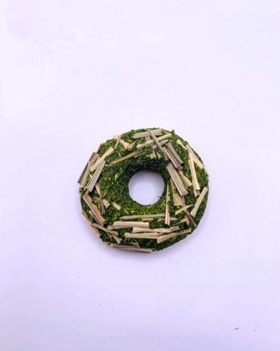 5 Pack Timothy Hay Floral Donuts Timothy Hay Grass Treat For Rabbit, Hamsters, Guinea Pigs, Chinchillas & Small Rodents