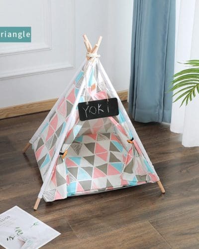 Cushion Teepee, Tent and Bed for Pet for Dogs, Cats, Rabbits, Guinea Pigs, Hedgehog, and Ferrets