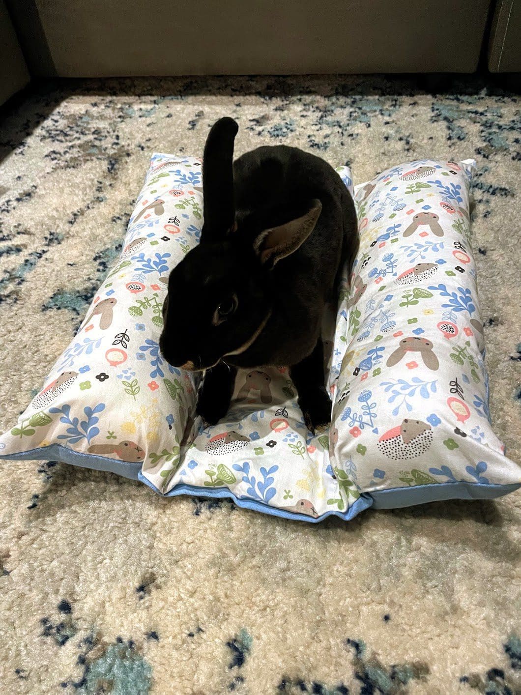 Bunny Flop Mat and Bed for Rabbits, Chinchillas, Guinea Pigs, Hamsters and other Small Animals